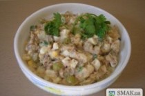 Салат с рыбной консервой