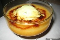 Аппетитный десерт - крем-пюре из тыквы с фруктами