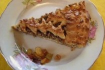 Постный грибной пирог