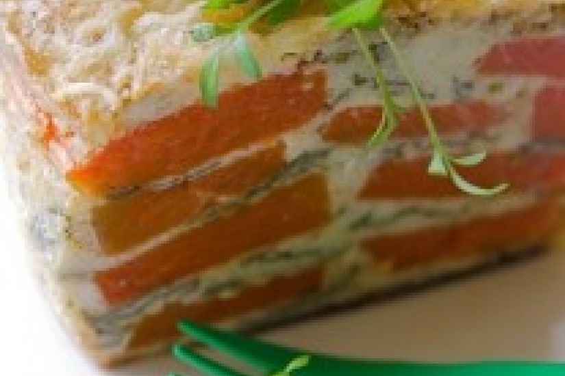 Террин из тыквы со шпинатом