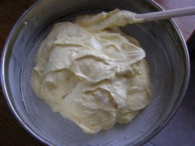 бисквит с клубникой