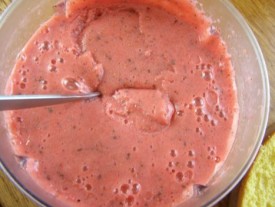 бисквит с клубникой