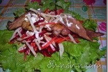 Лёгкий салат «Птица счастья»