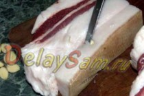 Как засолить свиное сало дома самостоятельно