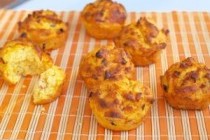 Кукурузные маффины с беконом