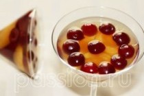 Винное желе с фруктами
